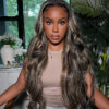 ChocolateBrownlacewig_782b1b47-11bb-4cf3-8ddb-555e82c63883 Extra 70% Off Sunber 7×5 Bye Bye Knots Chocolate Brown With Blonde Highlights Pre-Cut Lace Body Wave Wig - 18 / 13×4 Pre-Everything