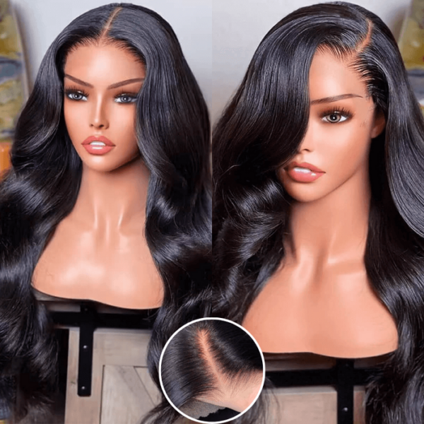 Extra 70% OFF | Sunber Deep Parting 7×5 Bye Bye Knots Pre-Cut Lace Body Wave Wig Human Hair - 20 / 13*6 Pre Everything