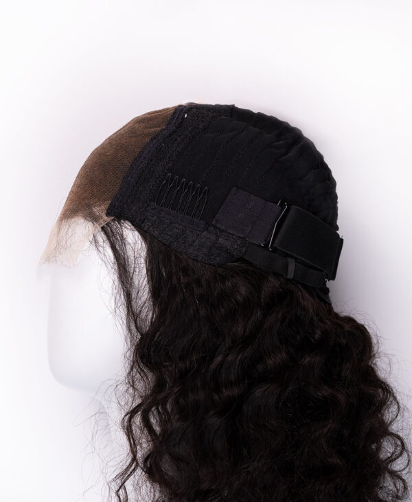 DSC01142-wig front lace human wig - 16" 3a curly natural black.