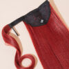 DSC04087-a vegan fiber long straight ponytail - ruby 26".