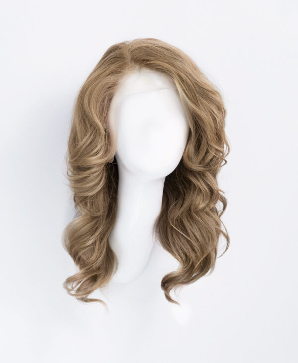 DSC05737-e front lace human wig - 14" ash blonde.