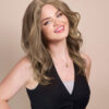 DSC06410-c front lace human wig - 14" ash blonde.