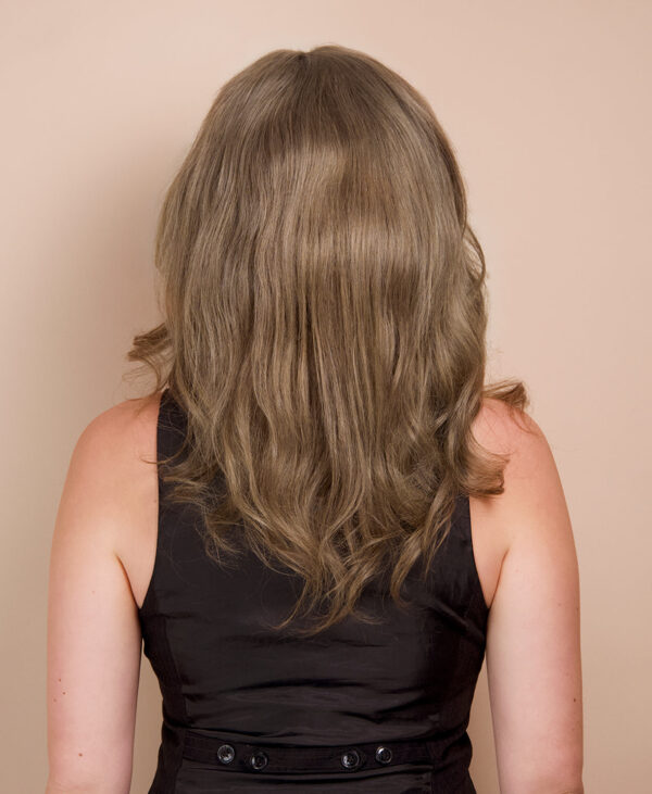 DSC06438-c front lace human wig - 14" ash blonde.