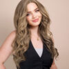 front lace human wig - 20" ash blonde.