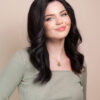 DSC06742-a front lace human wig - 14" natural black.