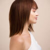 bob wig with fringe - 10" medium brown.