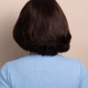 DSC07932-a wedge bob t-part human wig - 8" chocolate brown.