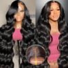 Extra 70% OFF | Sunber Deep Parting 7×5 Bye Bye Knots Pre-Cut Lace Body Wave Wig Human Hair - 20 / 13*6 Pre Everything