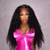 GoodFormDmforPromo________________________hairhustleee_hairinspiration_straighthair_virginwig_wigs_ukhair_virginhair_virginhairbundles_virginhairvendor_virginhairlife_virginhairextens Natural Black Curly Wig 4x4/13x4/13x6 Transparent Lace Front Wigs Water Wave Human Hair - 13x4 Lace / NO / 20inch