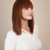 IMG_0983 vegan fiber long bob with bangs wig 12" copper melt.