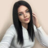 IMG_6468-a front lace human wig - 14" natural black.