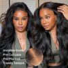 InvisibleKnots_40e70f91-fc96-4443-862a-8249a248d8a8 Extra 70% Off |Sunber Yaki Straight Glueless 7x5 Bye Bye Knots Lace Closure Wig With Bleach Knots - 26 / 7*5 Bye Bye Knots