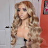 Extra 70% Off Sunber Layered Cut Dusty Blonde Body Wave Pre-Everything 13X4 Frontal Human Hair Wigs - 24