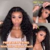 Sunber Water Wave 13x4 Pre Everything Lace Frontal Glueless Pre Cut Put On And Go Human Hair Short Bob Wig Flash Sale - 7x5 Bye Bye Knots / 10（Bob）