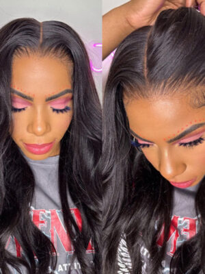 N-OYK-04_74733e24-cc87-4f6e-aedb-f6848faf3993 Extra 70% Off |Sunber Yaki Straight Glueless 7x5 Bye Bye Knots Lace Closure Wig With Bleach Knots - 26 / 7*5 Bye Bye Knots