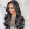 Pre-Cut Black Body Wave Wig 4x4/13x4/13x6 HD Lace Front Wigs 100% Human Hair Wig - 4x4 Lace / NO / 20