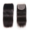 Sunber 1 Pc Straight 5X5 Transparent Lace Closure Hair Extension 8-18 inch 100% Human Hair HD Closure - 18
