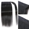 SunberPonytail01 Sunber Straight Wrap Around Ponytail Hair Extension Human Hair - 24