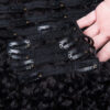 Sunber 9pcs Clip-in Curly Hair Extensions Soft & Natural Real Human Hair - 20（Pack of 9）