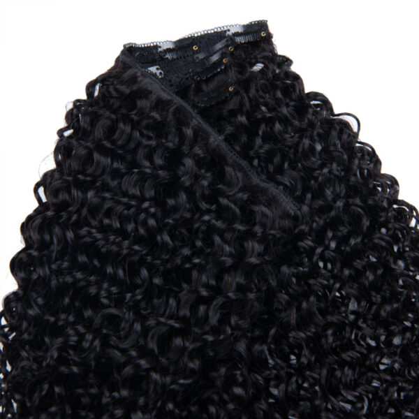 Sunber 9pcs Clip-in Curly Hair Extensions Soft & Natural Real Human Hair - 20（Pack of 9）
