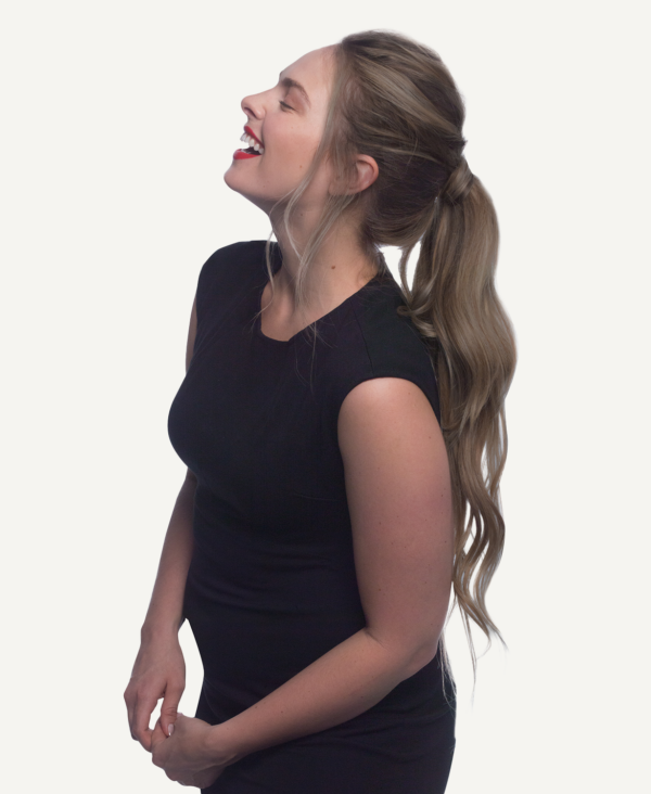 ponytail - #10 ash blonde. - 20 inches