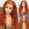 a834a9303e67a05b8a2ca4fa2a9f6350 Ginger Color Wig Curly Wig 180% Density 4*4/13*4/13*6 Lace Front Wig - 13x6 Lace / NO / 18inch