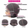 Sunber Brunette with blonde highlight 13*4 Lace Front Loose Wave Wig Face-framing Precolored Human Hair - 20