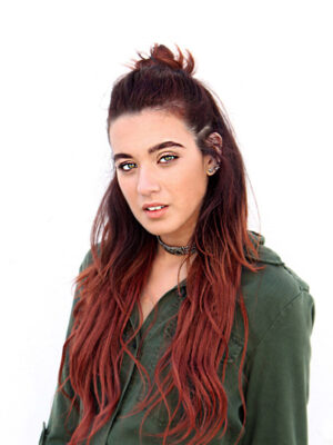 bundle-girls-130-1 half up/half down #130 copper. - 20"