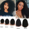 Flash Sale 0 Off Sunber Afro Kinky Curly 5x5 HD Transparent Lace Closure Wig 180% Density Glueless Human Hair Wig - 26