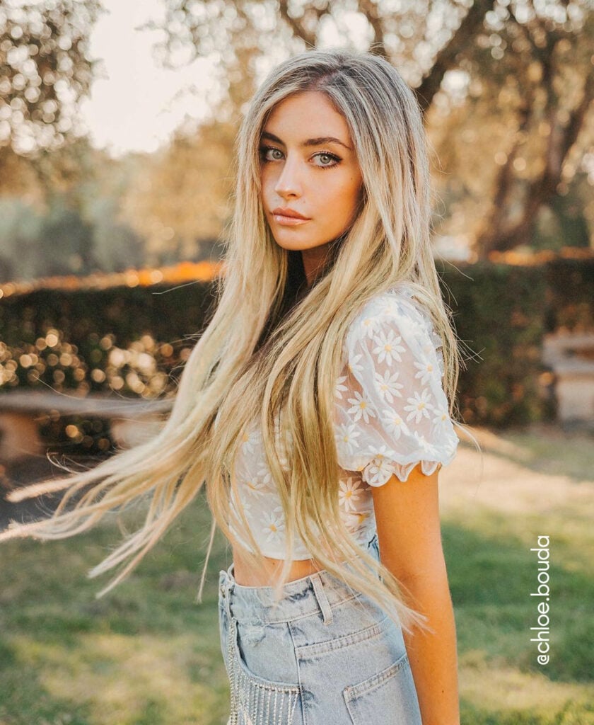 clip-in hair extensions #14 medium blonde. - 24" / Classic