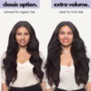 clipins-PDPinfographics-density_9278ac78-aed8-452e-ad6f-98d788191bfd invisible clip-in hair extensions #1b natural black. - 14" / Classic