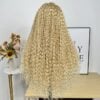 Pre-Cut Lace Wear Go Glueless Wig 613 Blonde Pure Color Curly Breathable - 13x4 Lace / 150% Density / 22 inch