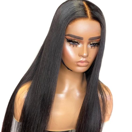 e34b169ba25c955d4395f84aff963d1c Pre-Cut Glueless Wig Natual Black Straight Human Hair Beginner Wear & Go Wigs - 13x4 Lace / 150% / 30 inch