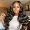 Natural Black Body Wave 13x4 HD Lace Front Wigs 180% Density 100% Human Hair - 13x4 Lace / 16inch