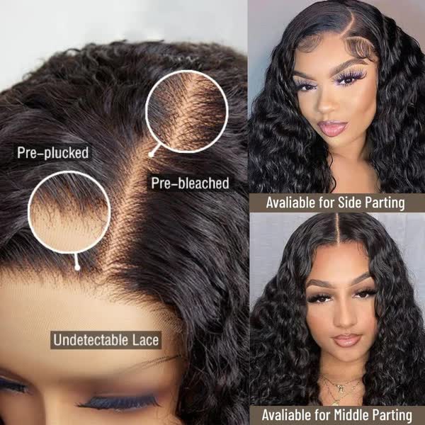 eless-wig-wear-go-0621-new-2-0-600x FABA Glueless HD Lace Wig Natural Black Curly Wear&Go Wig Beginner-Friendly - 4x4 Lace / 180% Density / 20inch