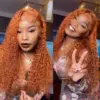 gingercurly-1_6a076cb4-624f-4379-b9d9-dd6019142b3b Ginger Color Wig Curly Wig 180% Density 360 Lace Human Hair Wig - 360 Lace / 180% / 28inch