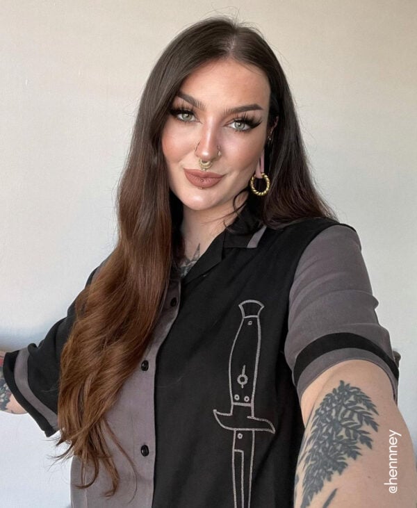 hennney tape-in hair extensions #1b-2-4 dark ombre. - 14"/50g / Regular
