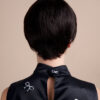 ht-1-a pixie human wig with bangs - 4" black.
