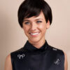 ht-1-c pixie human wig with bangs - 4" black.