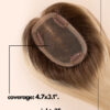 info-toppers-13 hair topper rooted light blonde.