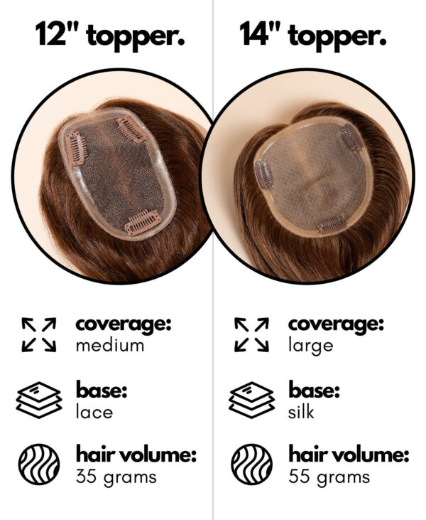 hair topper medium brown (#4).