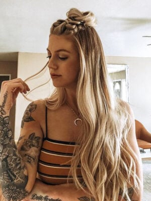 clip-in hair extensions #28 honey blonde. - 24" / Classic