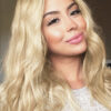 inv-girls-613-b invisible clip-in hair extensions #613 light blonde. - 16" / Classic