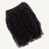 kinky (4A curls) clip-in extensions #1b natural black. - 24" / Regular / Extra Volume