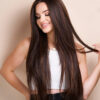 photo-96-a vegan fiber long layered wig 32" brown balayage.