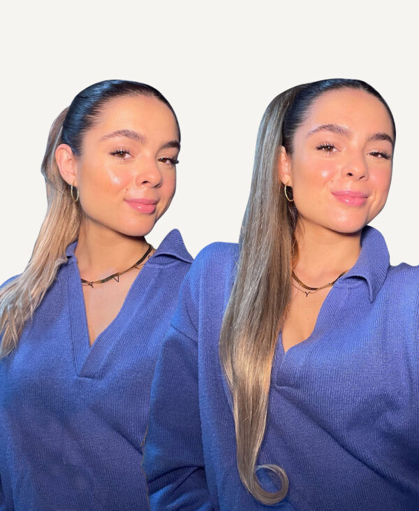 ponytail - #10 ash blonde. - 20 inches