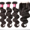 product-image-252120744_grande_23ad4c7d-85df-45ef-bb21-b62eb4cfcbbc Sunber Hair Virgin Malaysian Hair Body Wave 4 Bundles With 4*4 Lace Closure, Tangle Free, No Shedding - 20 22 24 26+20 / Free Part