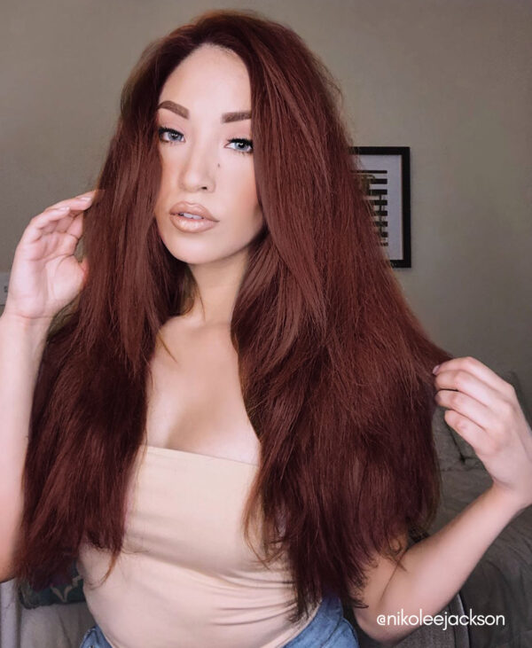 royal-girls-33-a clip-in hair extensions #33 auburn. - 24" / Extra Volume