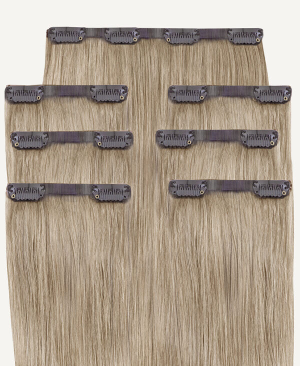 set-10-inv-a invisible clip-in hair extensions #10 ash blonde. - 16" / Classic
