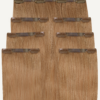 set-16-inv-b Invisible clip-in hair extensions #16 strawberry blonde. - 28" / Extra Volume
